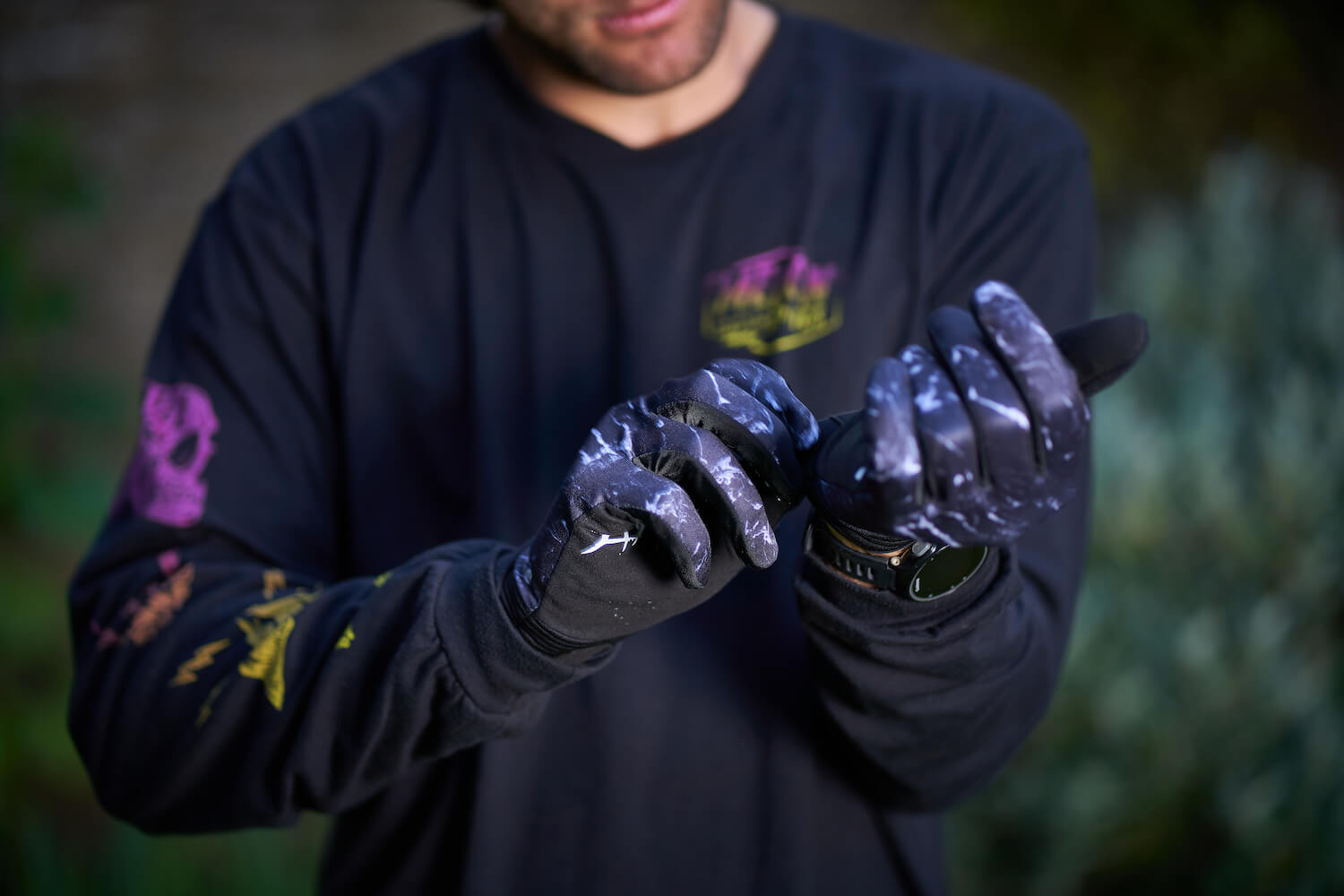 Melon Optics MTB Gloves (lifestyle) - Marble