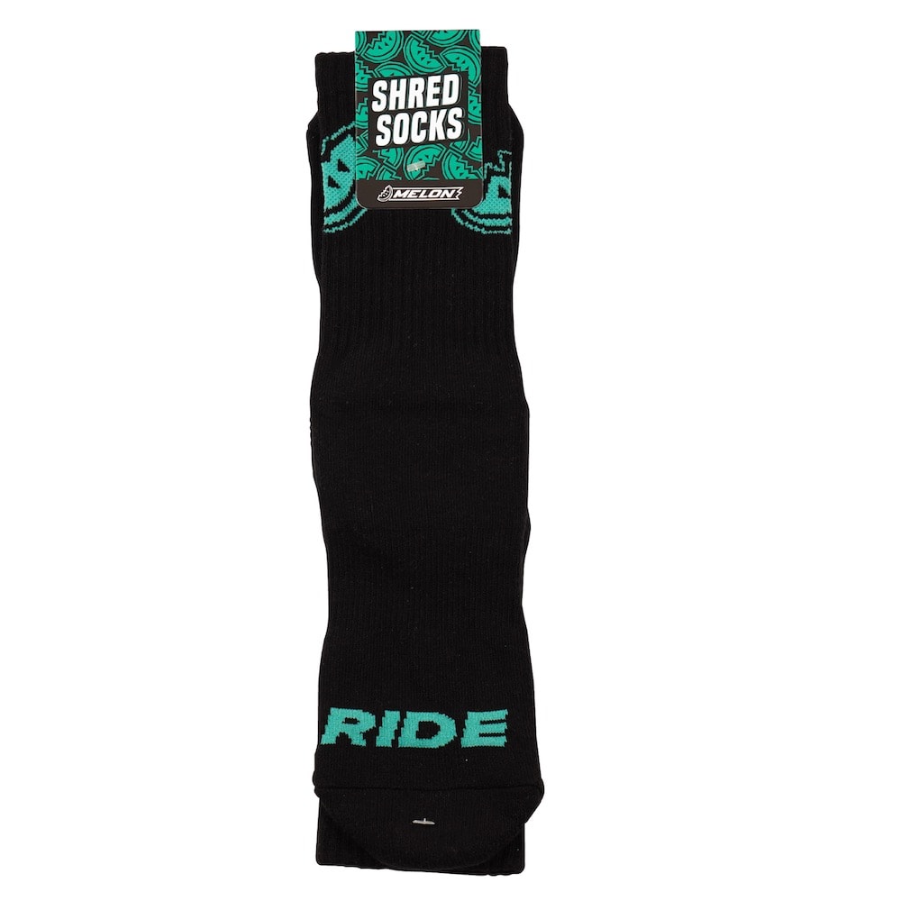 Melon Optics Shred Socks - Black:Green Main