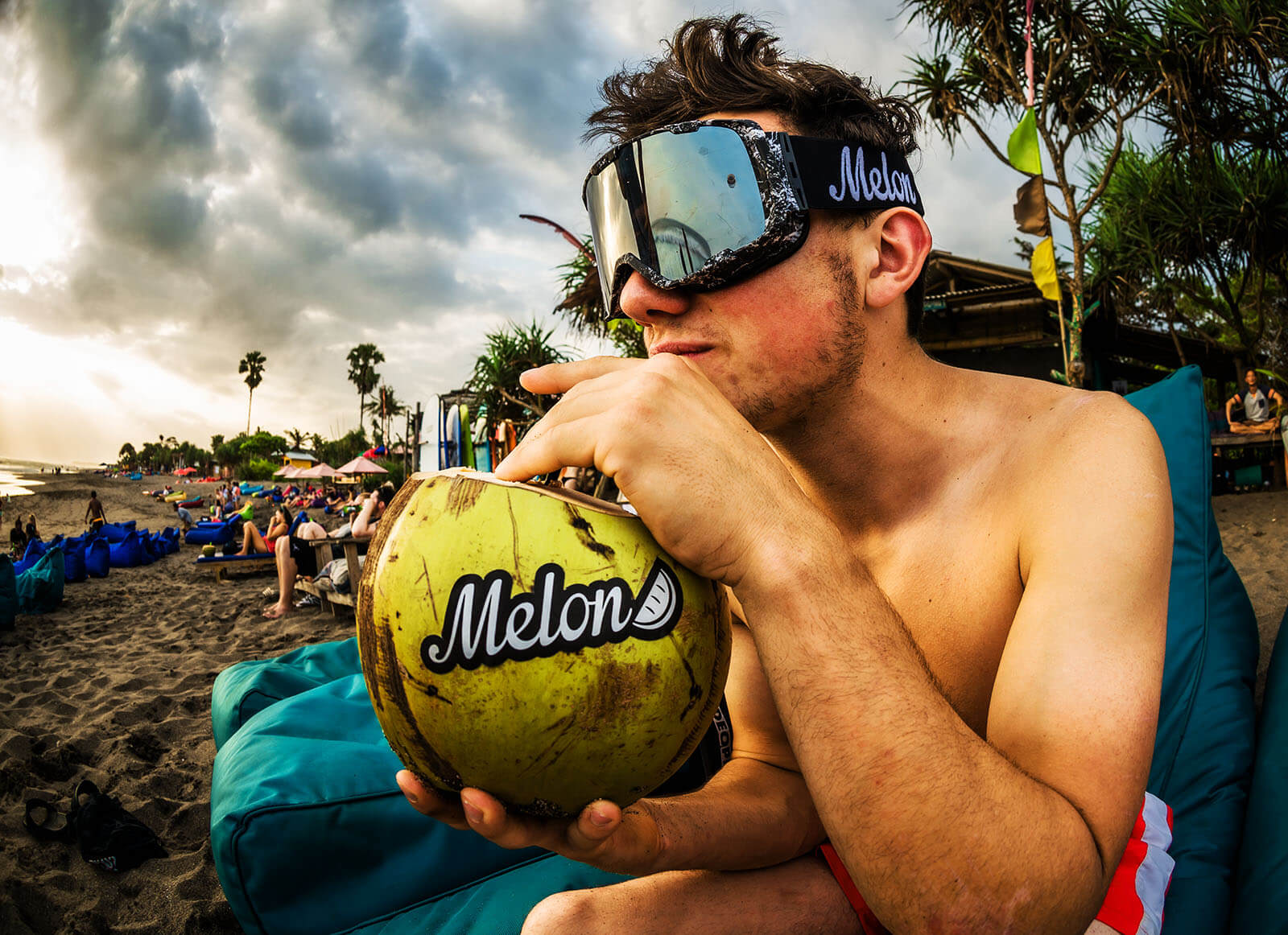 Joel Anderson Sipping on Melon Optics